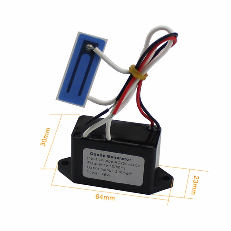 Car Ozone Generator DC12V 200mg Ozone Generator Accessory Ozonator, DC12V