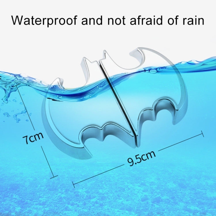 2 PCS Car LED Door Warning Lights Anti-collision Door Opening Lamp Flashing Lights, Door Warning Lights (Silver)