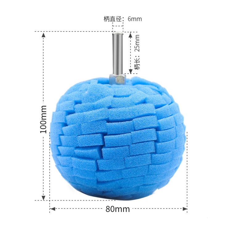 6 in 1 3 inch Car Polishing Disc Set Wheel Rim Polishing Waxing Sponge, 6 in 1