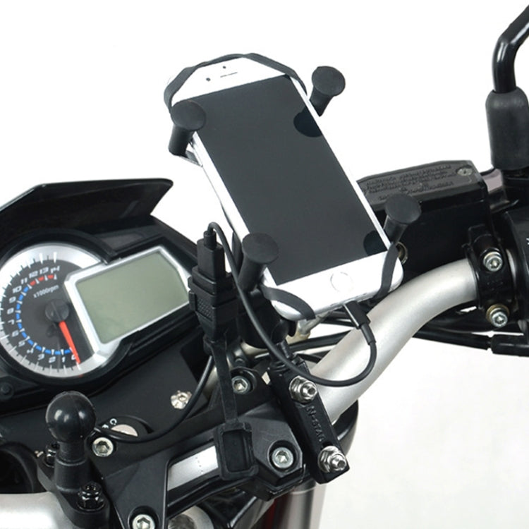 Quick Charging Waterproof Motorcycle USB Phone Charger Adapter, Cable Length: 2.27m, USB Phone Charger Adapter