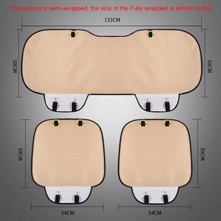 3 in 1 Car Seat Cushion Free Binding All Inclusive Seat Mat Set, All Inclusive (Black), All Inclusive (Coffee), All Inclusive (Grey), All Inclusive (Blue), All Inclusive (Beige), All Inclusive (Red)