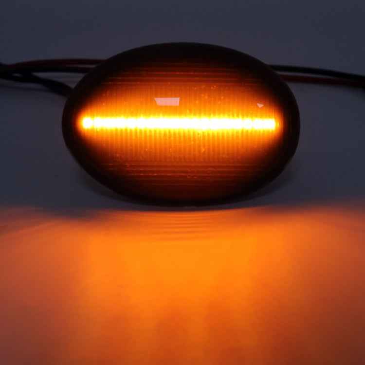 2 PCS DC12V / 3W Car LED Dynamic Blinker Side Lights Flowing Water Turn Signal Light for BMW Mini Cooper, Amber Light
