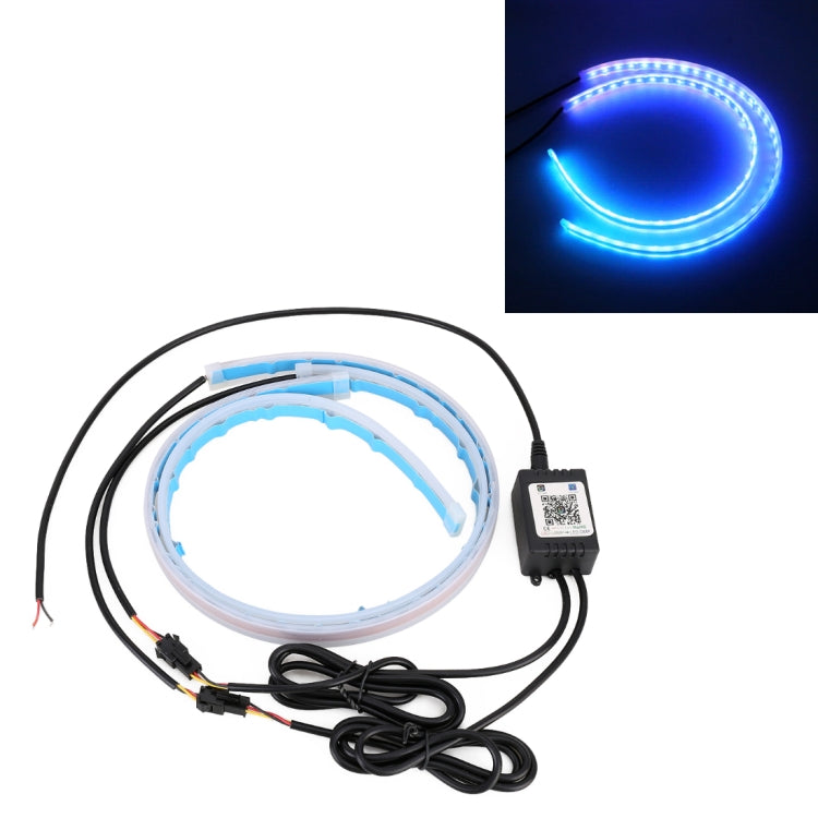 60cm DC12V 7.4W Car Colorful Daytime Running Lights APP Control, 60cm