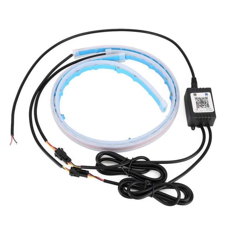 60cm DC12V 7.4W Car Colorful Daytime Running Lights APP Control, 60cm