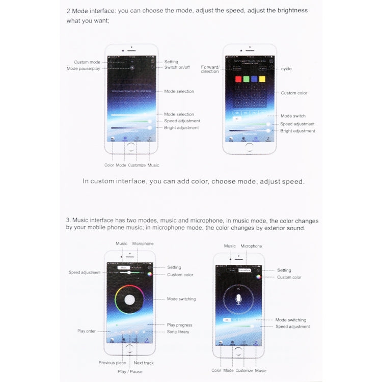 60cm DC12V 7.4W Car Colorful Daytime Running Lights APP Control, 60cm