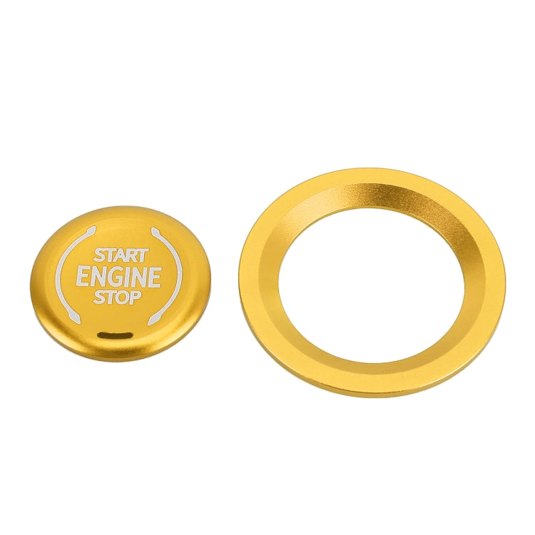 Car Engine Start Key Push Button Ring Trim Metal Sticker Decoration for Cadillac CT5 CT4 XT4 XT6 / Chevrolet Silverado, For Cadillac CT5