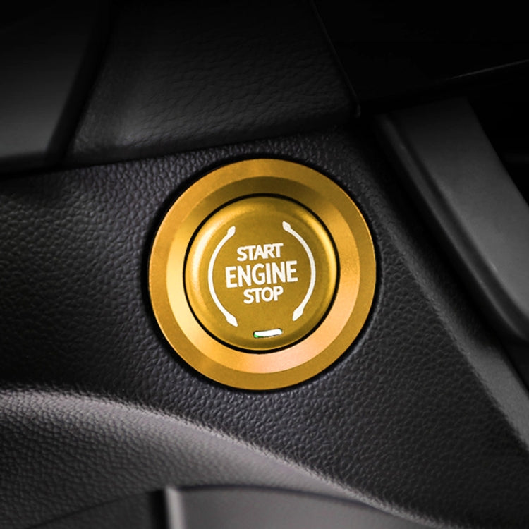 Car Engine Start Key Push Button Ring Trim Metal Sticker Decoration for Cadillac CT5 CT4 XT4 XT6 / Chevrolet Silverado, For Cadillac CT5