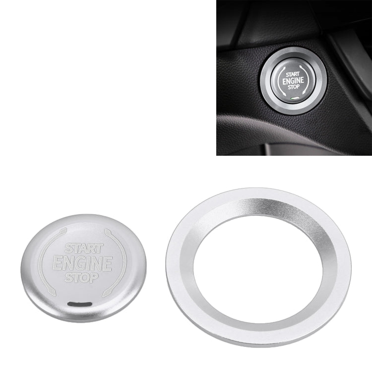 Car Engine Start Key Push Button Ring Trim Metal Sticker Decoration for Cadillac CT5 CT4 XT4 XT6 / Chevrolet Silverado, For Cadillac CT5