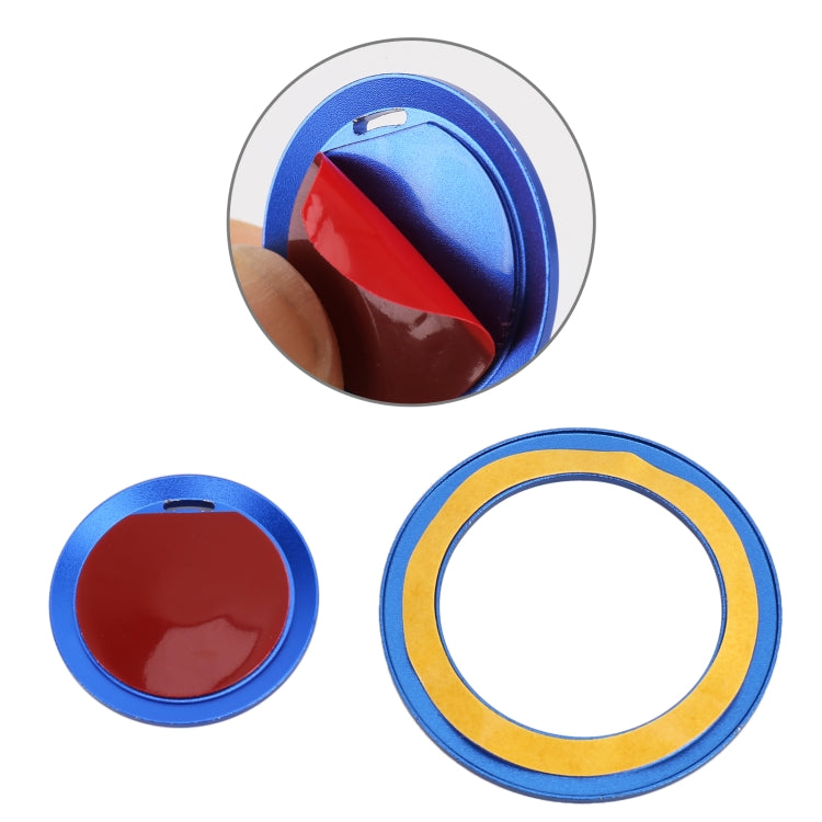 Car Engine Start Key Push Button Ring Trim Metal Sticker Decoration for Cadillac CT5 CT4 XT4 XT6 / Chevrolet Silverado, For Cadillac CT5