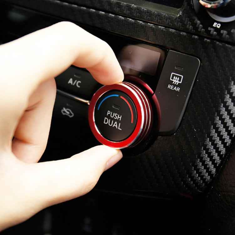 2 PCS Car Metal Air Conditioner Knob Case for Nissan X-TRAIL