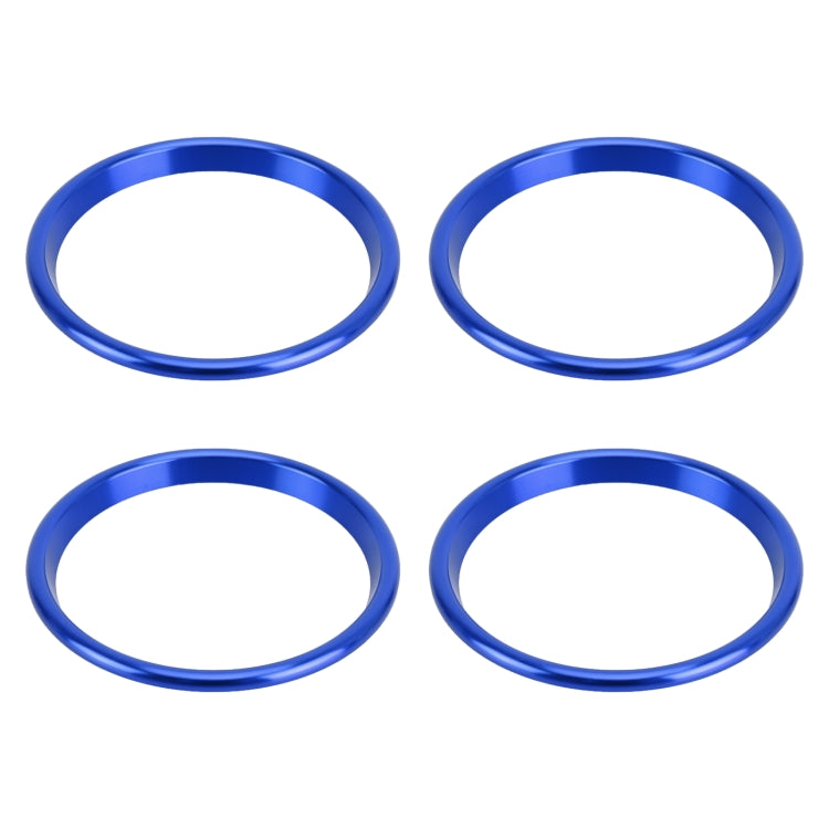 4 PCS Car Metal Air Outlet Decorative Outside Ring for Audi A3 / S3 / Q2L, For Audi A3 / S3 / Q2L