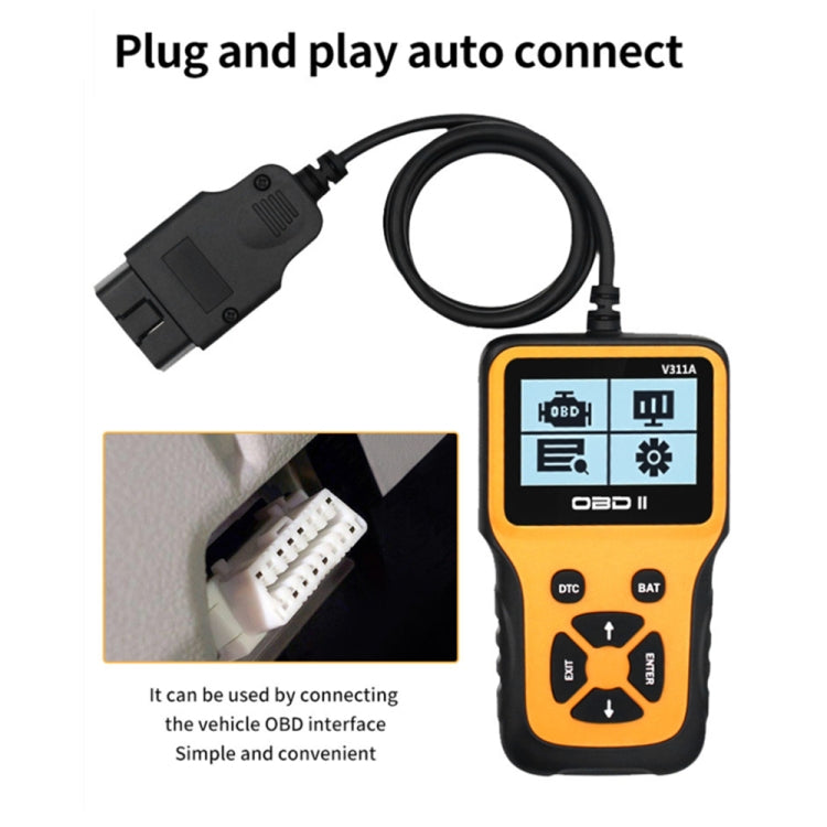 V311A Car Handheld V1.1 OBD2 Fault Detector OBD2 Diagnostic Tool, V311A