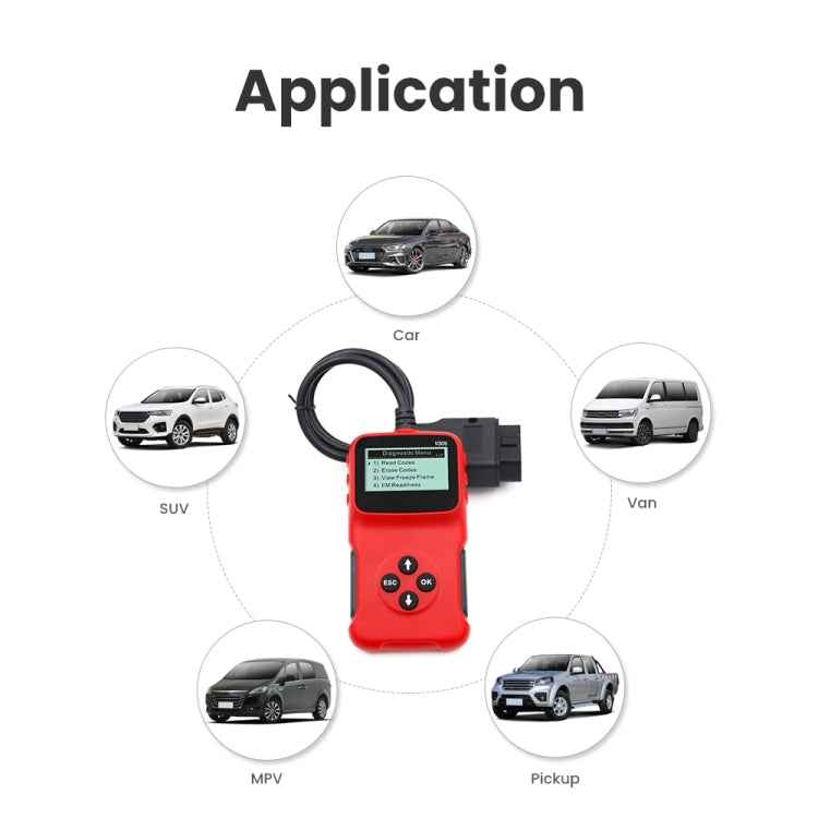 V309 Car Portable OBD2 Scanner Car Diagnostic Tool OBD 2 Automotive Scanner OBD Code Reader