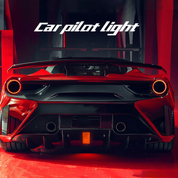 DC12V 1W Car Square Highlight Brake Lights Reversing Light with 15LEDs SMD-3528, Square (Transparent), Square (Black), Square (Red)