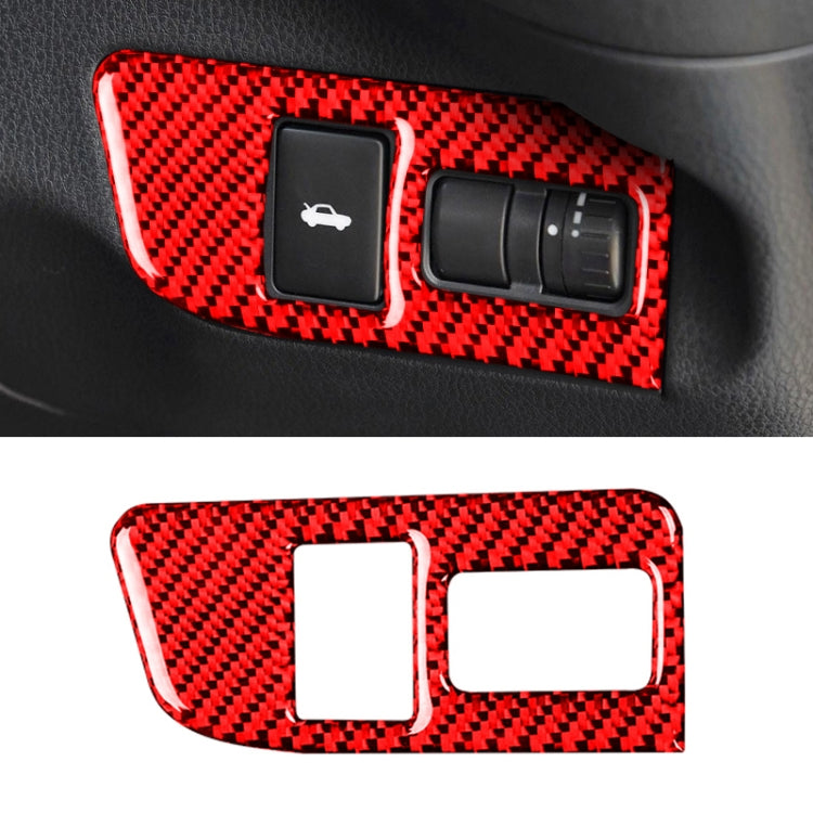 Car Carbon Fiber Trunk Switch Decorative Sticker for Subaru BRZ / Toyota 86 2013-2017, Right Drive, Trunk Switch, Right Drive