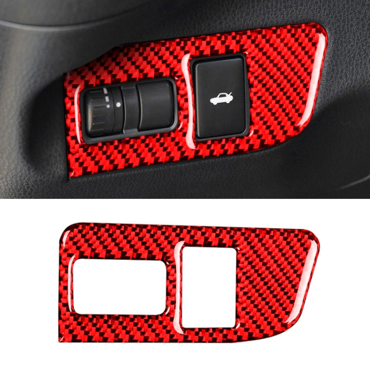 Car Carbon Fiber Trunk Switch Decorative Sticker for Subaru BRZ / Toyota 86 2013-2017, Left Drive, Trunk Switch, Left Drive