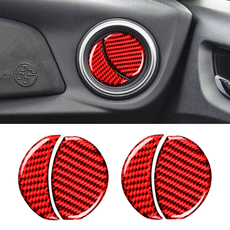 Car Carbon Fiber Central Control Air Outlet Decorative Sticker for Subaru BRZ / Toyota 86 2013-2020, Left and Right Drive Universal, Central Control Air Outlet
