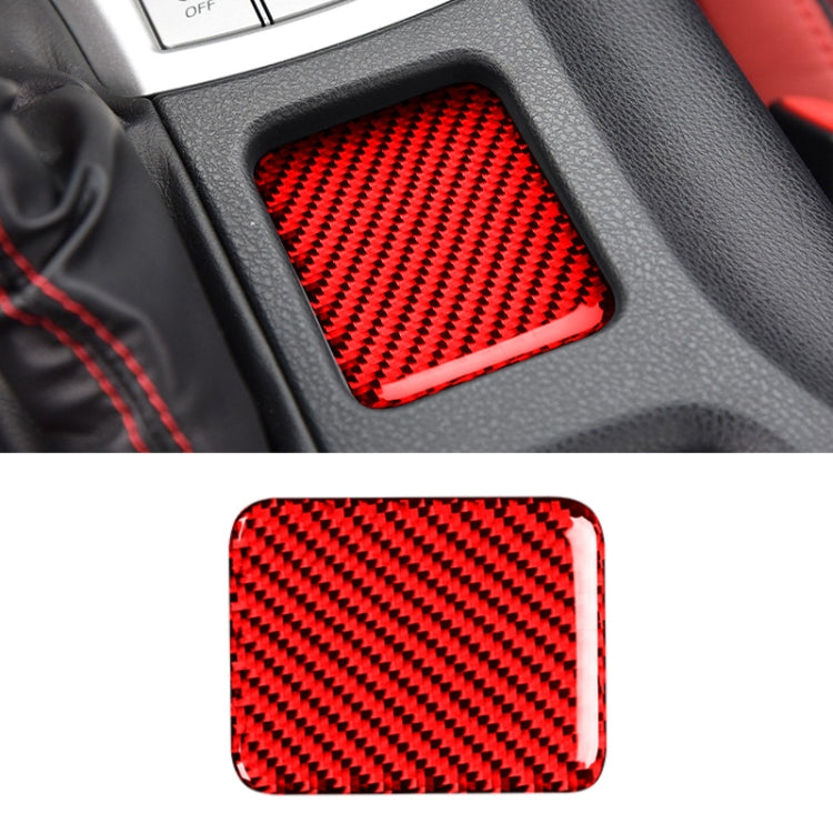 Car Carbon Fiber Seat Heating Panel Decorative Sticker for Subaru BRZ / Toyota 86 2013-2019, Left and Right Drive Universal without Hole, Seat Heating Panel