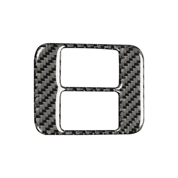 Car Carbon Fiber Seat Heating Panel Decorative Sticker for Subaru BRZ / Toyota 86 2013-2019, Left and Right Drive Universal with Hole, Seat Heating Panel with Hole