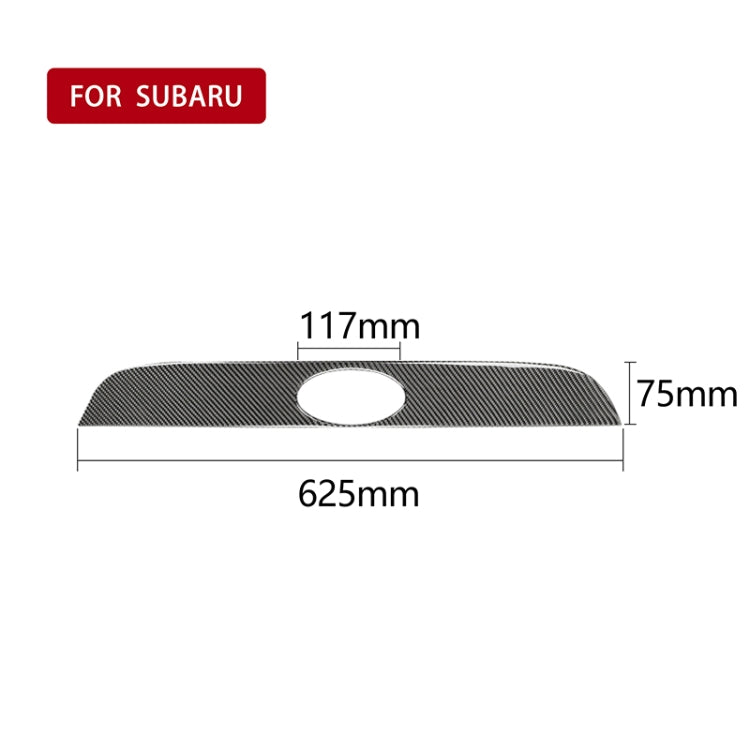 Car Carbon Fiber Rear Logo Decorative Strip for Subaru BRZ / Toyota 86 2013-2020, Left and Right Drive Universal, Rear Logo