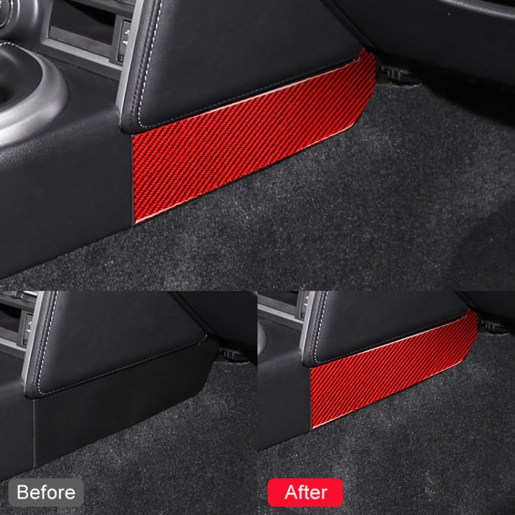 Car Carbon Fiber Central Control Side Gear Position Decorative Sticker for Subaru BRZ / Toyota 86 2013-2020, Left and Right Drive Universal, Side Gear Position