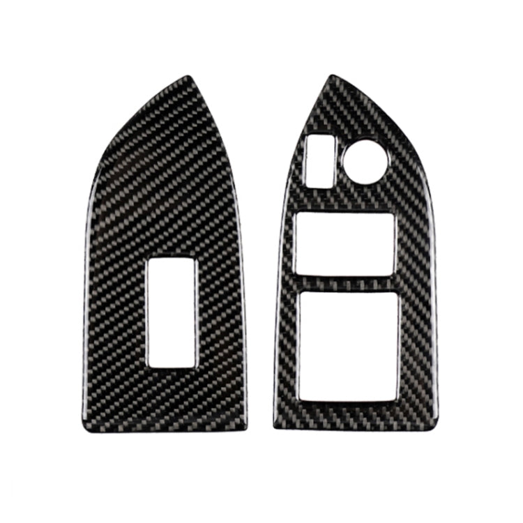 Car Carbon Fiber Window Glass Lifting Panel Decorative Sticker for Subaru BRZ / Toyota 86 2013-2017, Right Drive, Lifting Panel, Right Drive