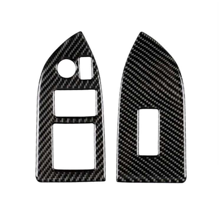 Car Carbon Fiber Window Glass Lifting Panel Decorative Sticker for Subaru BRZ / Toyota 86 2013-2017, Left Drive, Lifting Panel, Left Drive