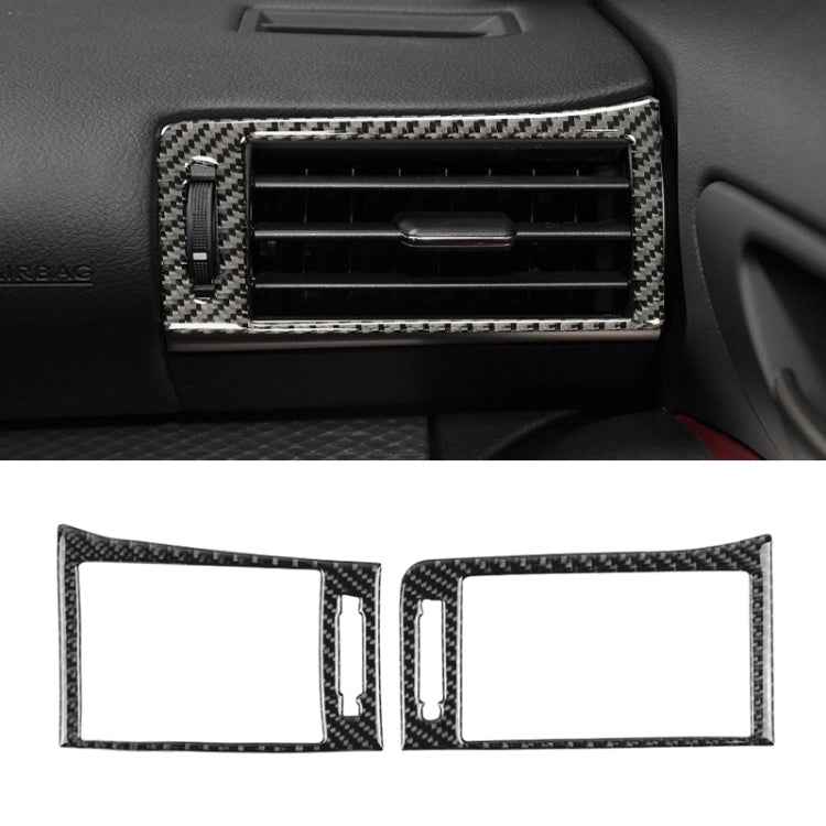 Car Carbon Fiber Left and Rght Air Outlet Decorative Sticker for Lexus IS250 2013-, Left Drive