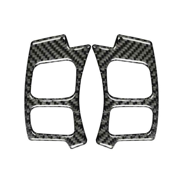 Car Carbon Fiber Steering Wheel Button Decorative Sticker for Lexus IS250 NX200 200t 300h 13-, Left Drive