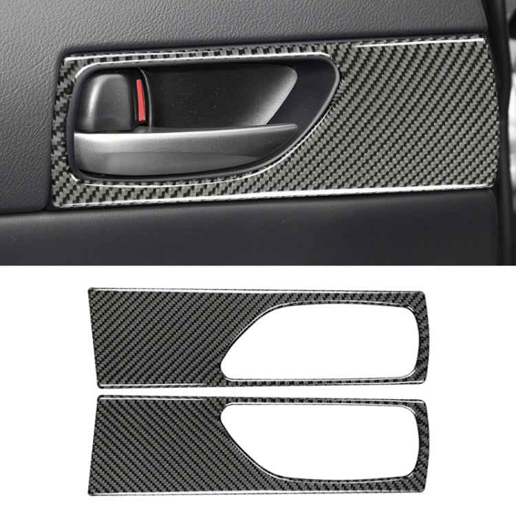 Car Carbon Fiber Rear Door Handle Decorative Sticker for Lexus IS250 2013-, Left Drive