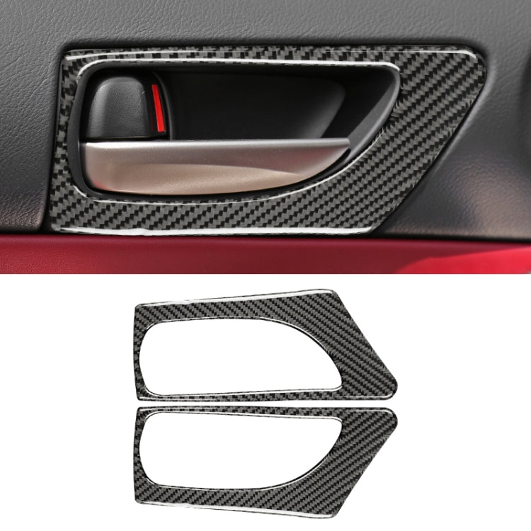 Car Carbon Fiber Front Door Handle Decorative Sticker for Lexus IS250 2013-, Left Drive B Style, Front Door Handle B Style