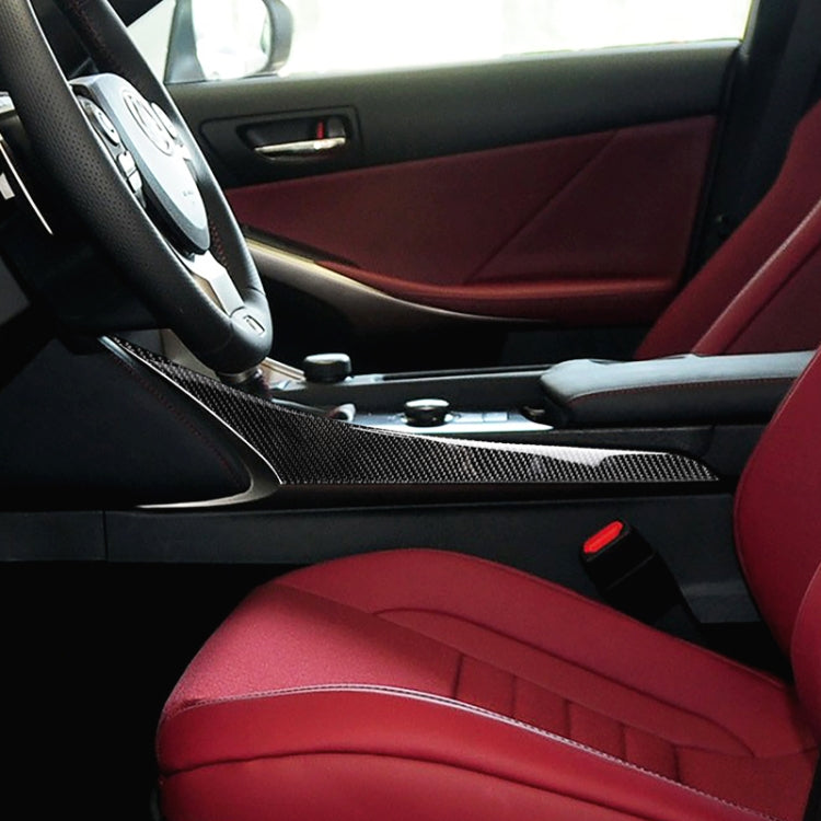 Car Carbon Fiber Gear Position Side Decorative Strip for Lexus IS250 2013-, Left Drive, Gear Position Side