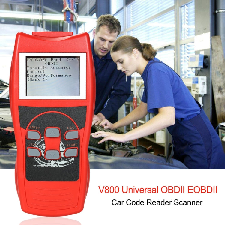 V800 Car Mini Code Reader OBD2 Fault Detector Diagnostic Tool, V800