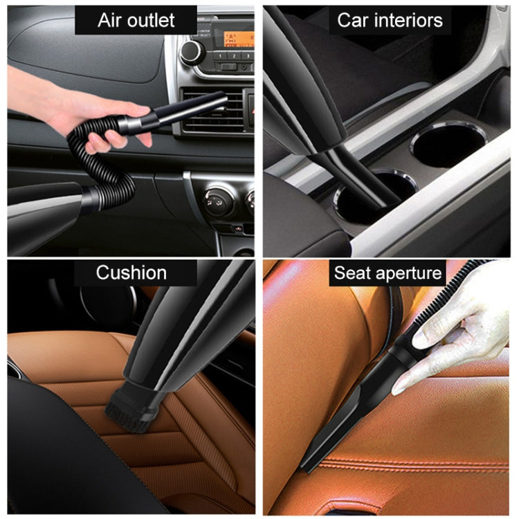 Eighth Generation Car Vacuum Cleaner 120W Wet and Dry Dual-use Strong Suction, Eighth (White), Eighth (Black), Eighth (Orange)