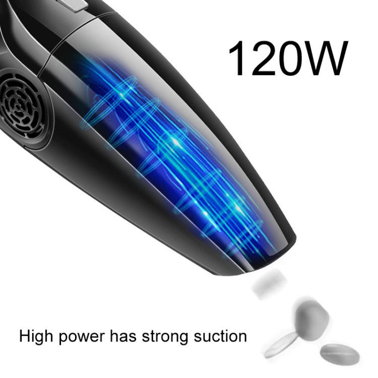 Eighth Generation Car Vacuum Cleaner 120W Wet and Dry Dual-use Strong Suction, Eighth (White), Eighth (Black), Eighth (Orange)