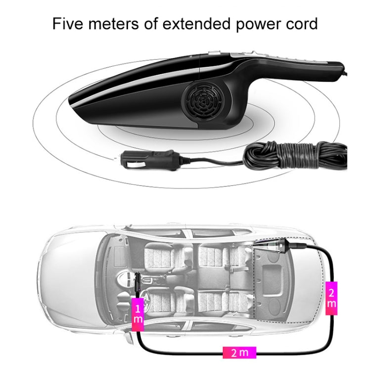 Eighth Generation Car Vacuum Cleaner 120W Wet and Dry Dual-use Strong Suction, Eighth (White), Eighth (Black), Eighth (Orange)
