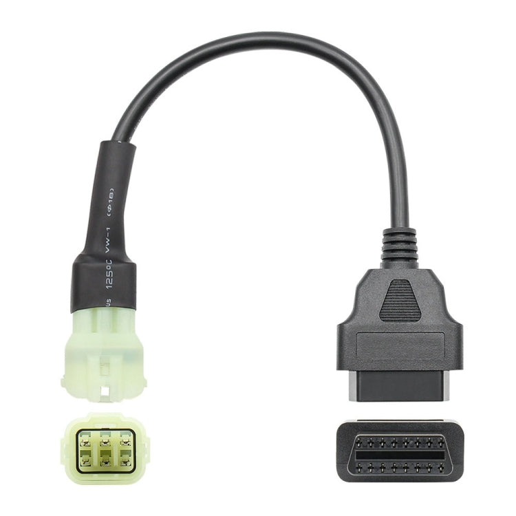 Motorcycle OBD 16PIN Female to 6PIN Connector Cable for KTM, 16PIN to 6PIN