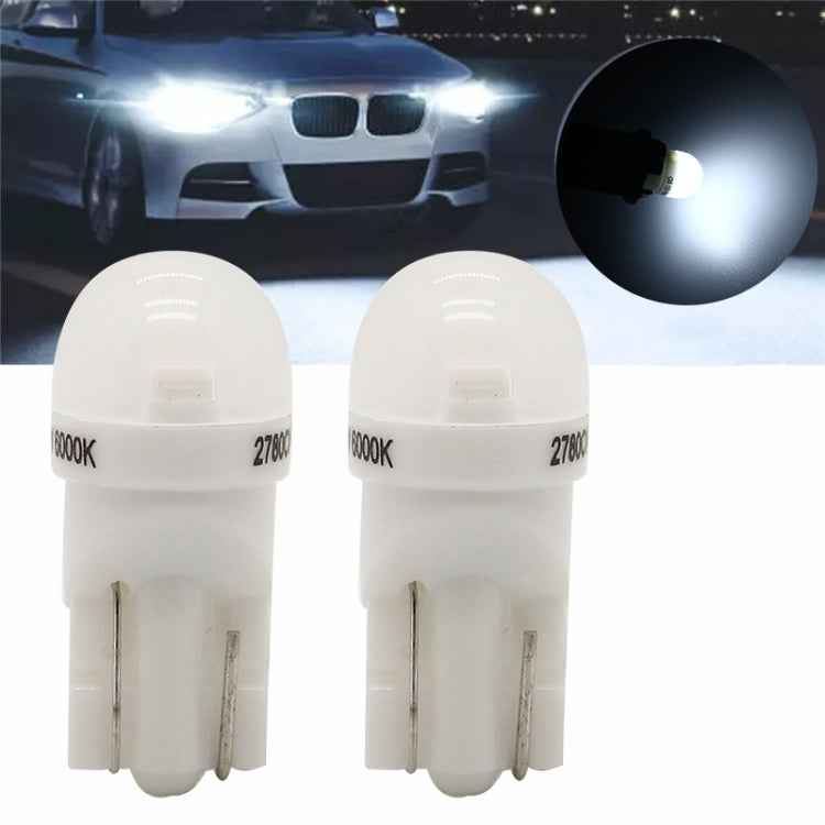 20 PCS T10 DC12V / 0.25W / 6500K / 20LM Car Round Head Plug-in Bubble Reading Light with 1LEDs SMD-3030 Lamps