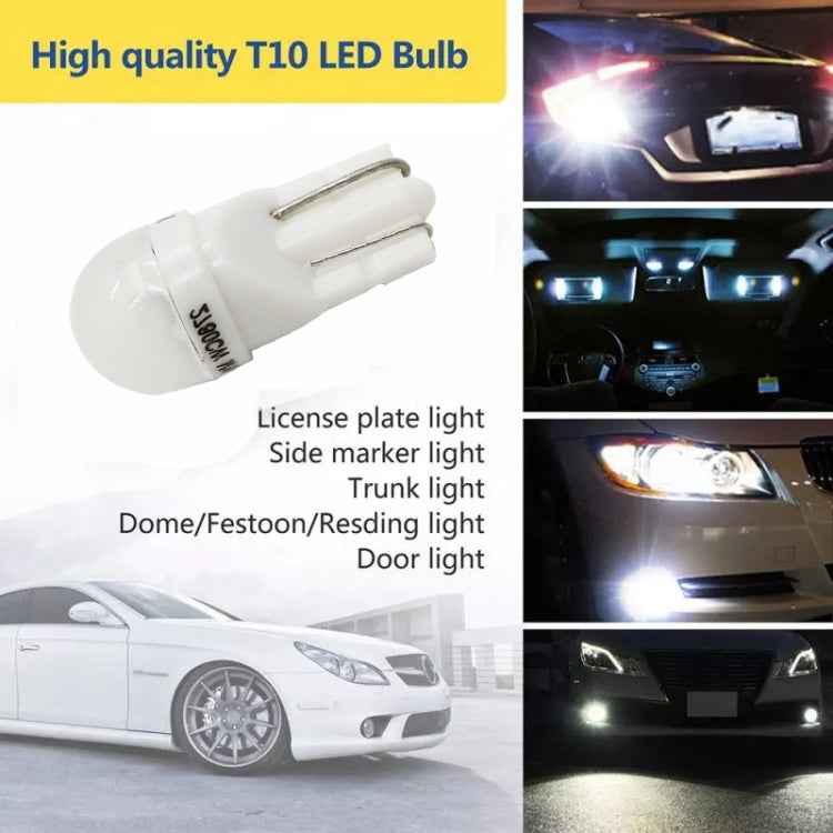 20 PCS T10 DC12V / 0.25W / 6500K / 20LM Car Round Head Plug-in Bubble Reading Light with 1LEDs SMD-3030 Lamps