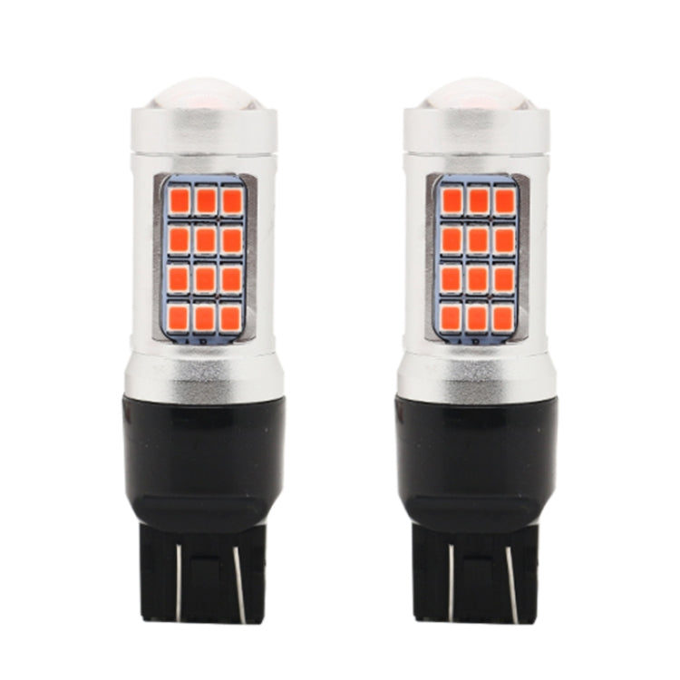 2 PCS 7443 DC12V / 2.2W Car Strobe Brake Lights with 42LEDs SMD-2835 Lamps, 7443 Strobe
