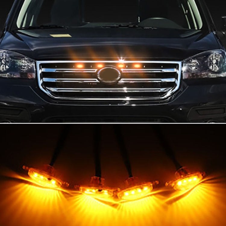 DC12V / 6W 6 in 1 Front Grille Warning Light for Ford Raptor F150 2017-2019, 6 in 1, 6 in 1 (Yellow)