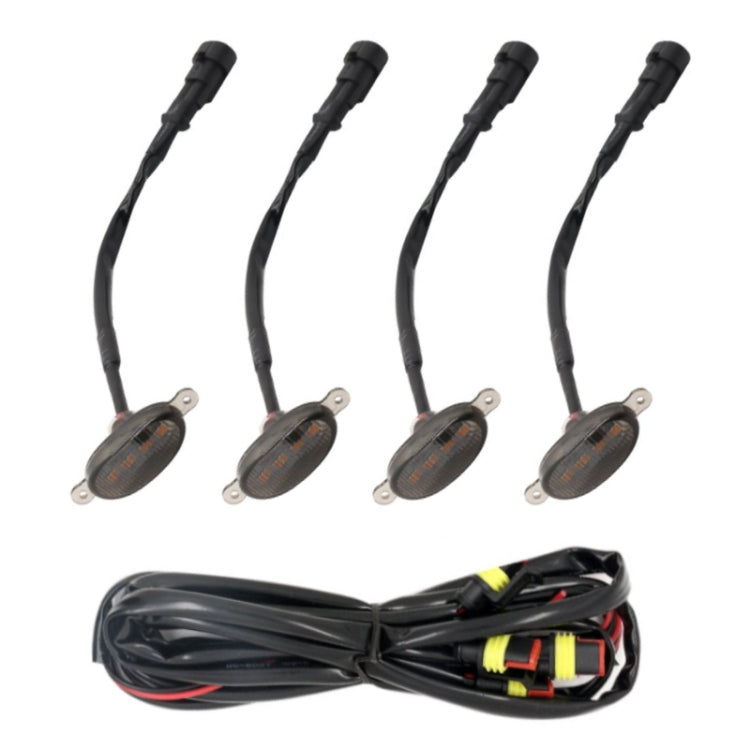 DC12V / 6W 4 in 1 Front Grille Warning Light for Ford Raptor F150 2017-2019, 4 in 1 (Yellow), 4 in 1