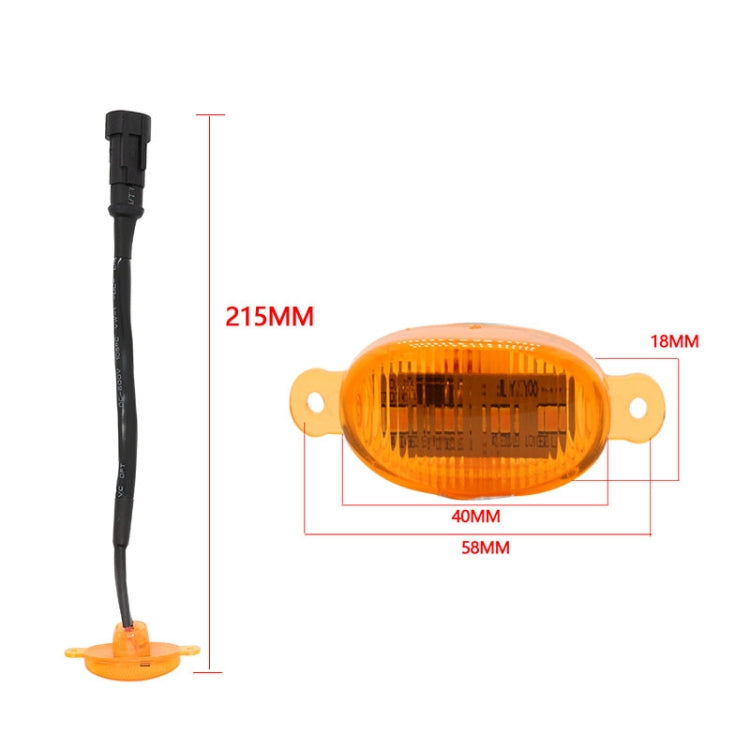 DC12V / 6W 4 in 1 Front Grille Warning Light for Ford Raptor F150 2017-2019, 4 in 1 (Yellow), 4 in 1