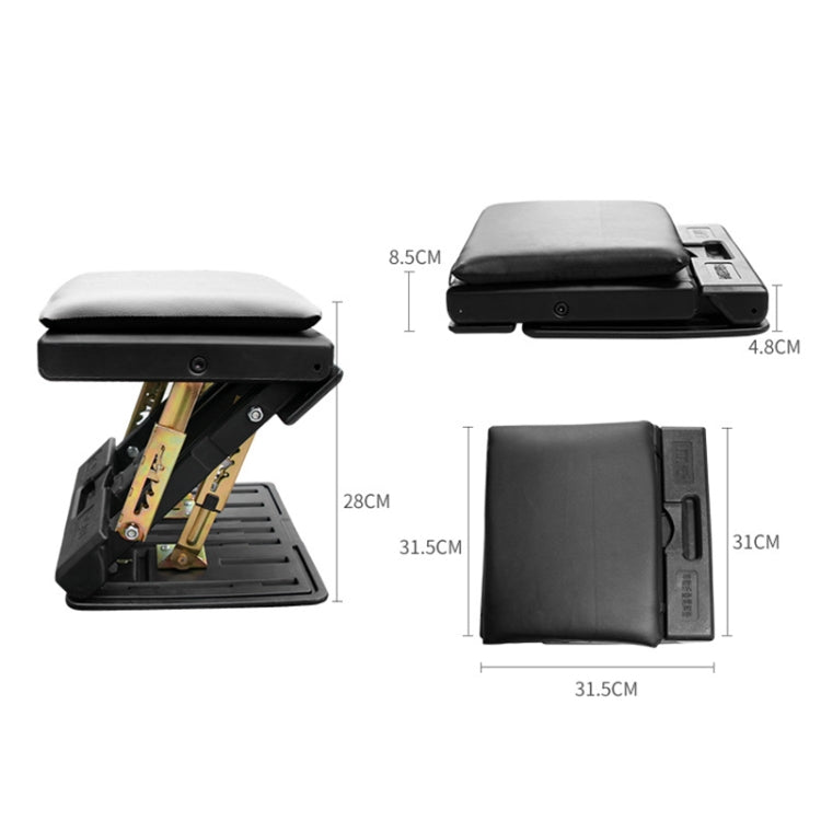 R-3600 Car Adjustable Footrest Ottomans Ergonomic Footstool