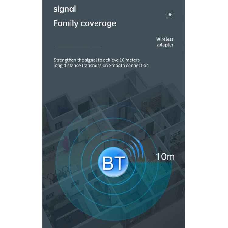 T-13 Bluetooth 5.0 LCD Digital Display Bluetooth Adapter Receiver Transmitter