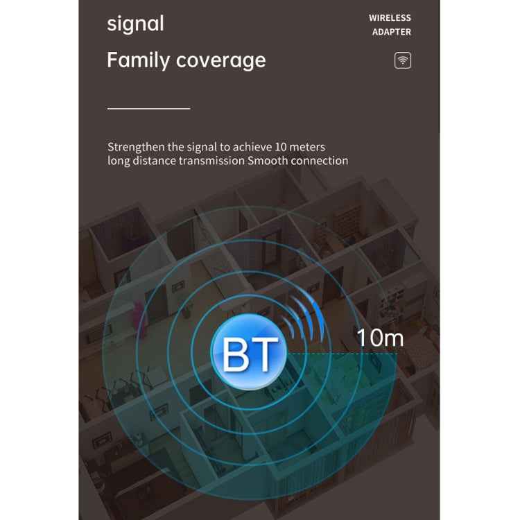 T-14 Bluetooth 5.0 2 In 1 LCD Digital Display Bluetooth Adapter Receiver Transmitter