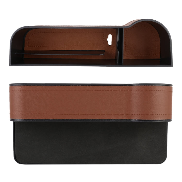2 PCS Car Multi-functional Principal And Deputy Driver Seat Console Leather Box, Seat Console Leather Box (Brown), Seat Console Leather Box (Black), Seat Console Leather Box (Beige)
