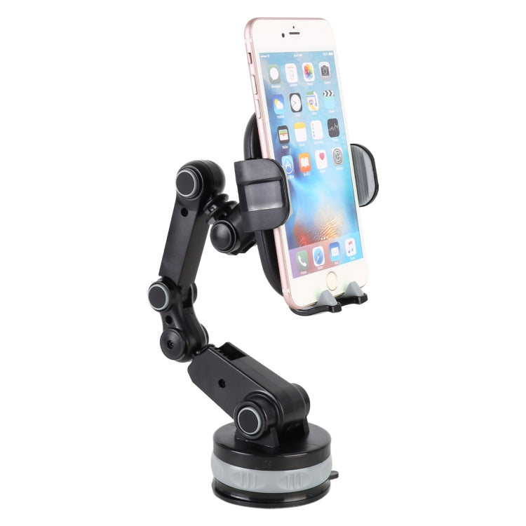 ZP-X0466 Car 360 Degree Rotating Telescopic Folding Round Suction Cup Mobile Phone Holder, ZP-X0466 (Green), ZP-X0466 (Grey)