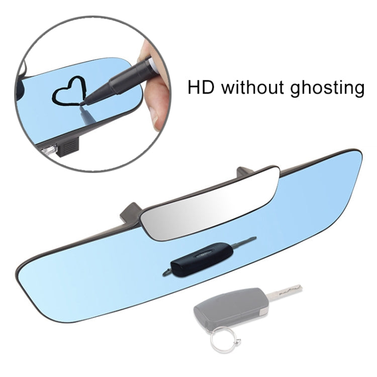 YC-193 Multifunctional Car Interior Rearview Mirror Large Field of Vision Anti-glare Auxiliary Car Blue Mirror