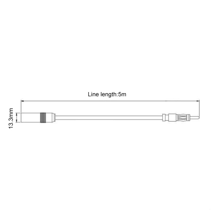 Car Electronic Stereo FM Radio Amplifier Antenna Aerial Extended Cable, Length: 5m, Length: 5m